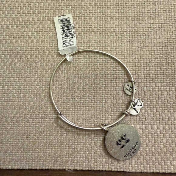 NWT Alex and Ani Numerology Number 22 Silver Bangle Bracelet - Picture 3 of 4